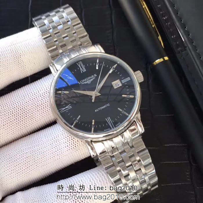 LONGINES浪琴 簡約時尚 全自動機械男士腕表 WSS1730